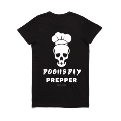 Doomsday Prepper Women's Black Tee Thumbnail