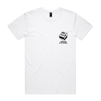 Printer Dreams White Tee Thumbnail